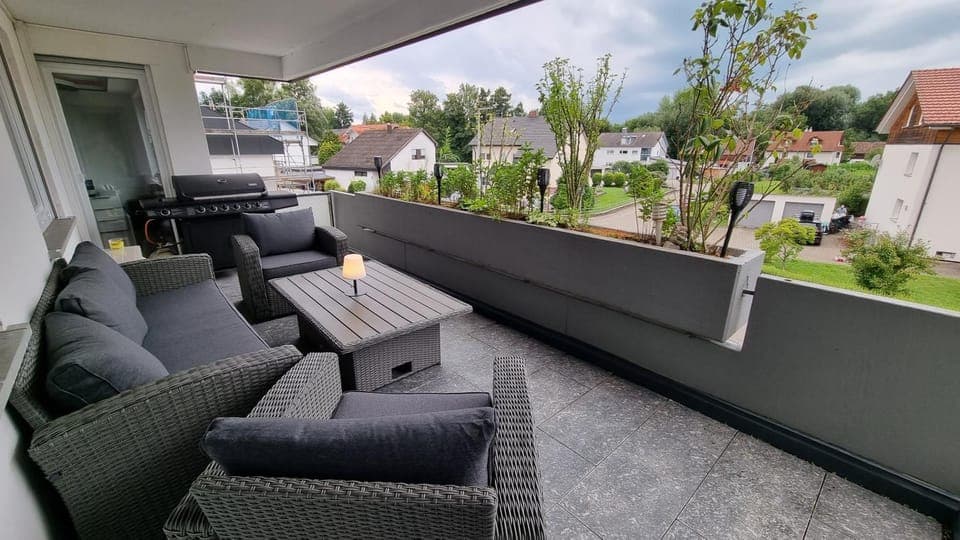 Balcony/Terrace, Seating area, Garden view