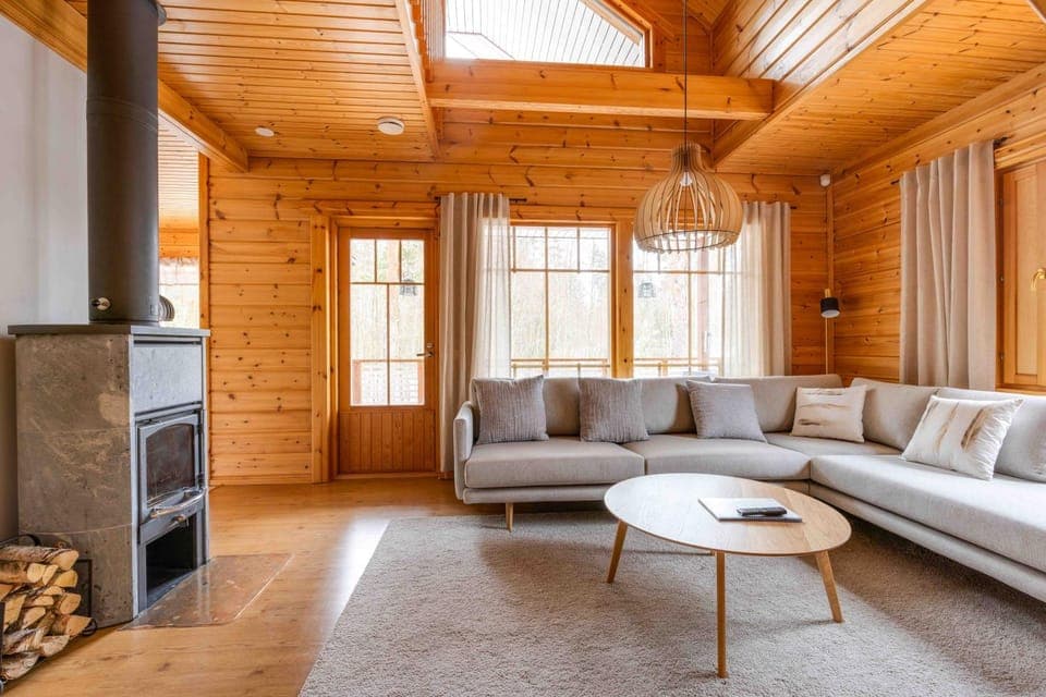 Living room, fireplace