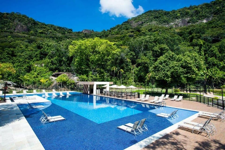 Natural landscape, Mountain view, Pool view, Swimming pool