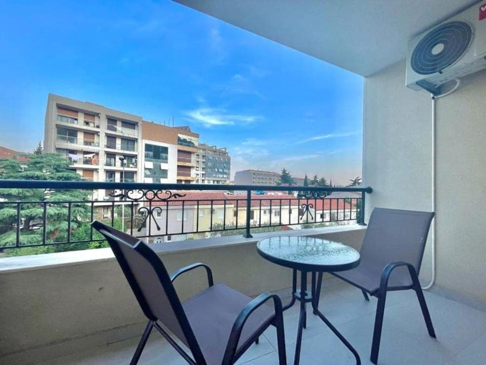 Property building, Day, View (from property/room), Balcony/Terrace, Living room, Seating area