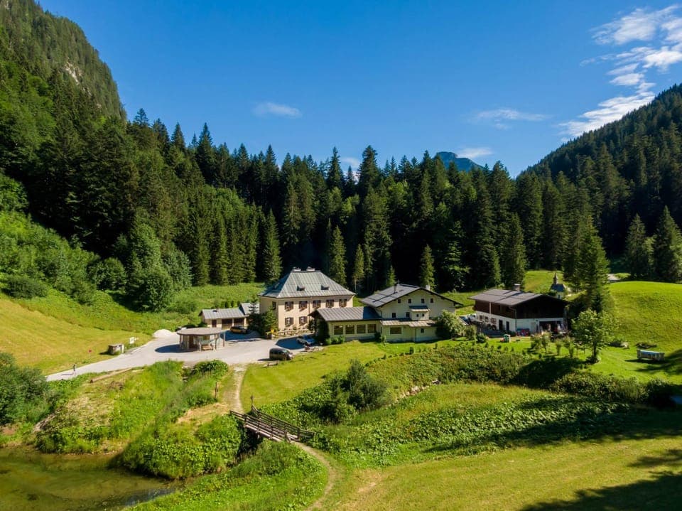 Property building, Natural landscape, Mountain view