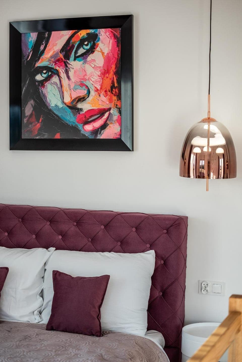 Bed, Decorative detail, Bedroom