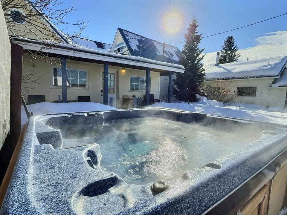 Day, Winter, Hot Tub