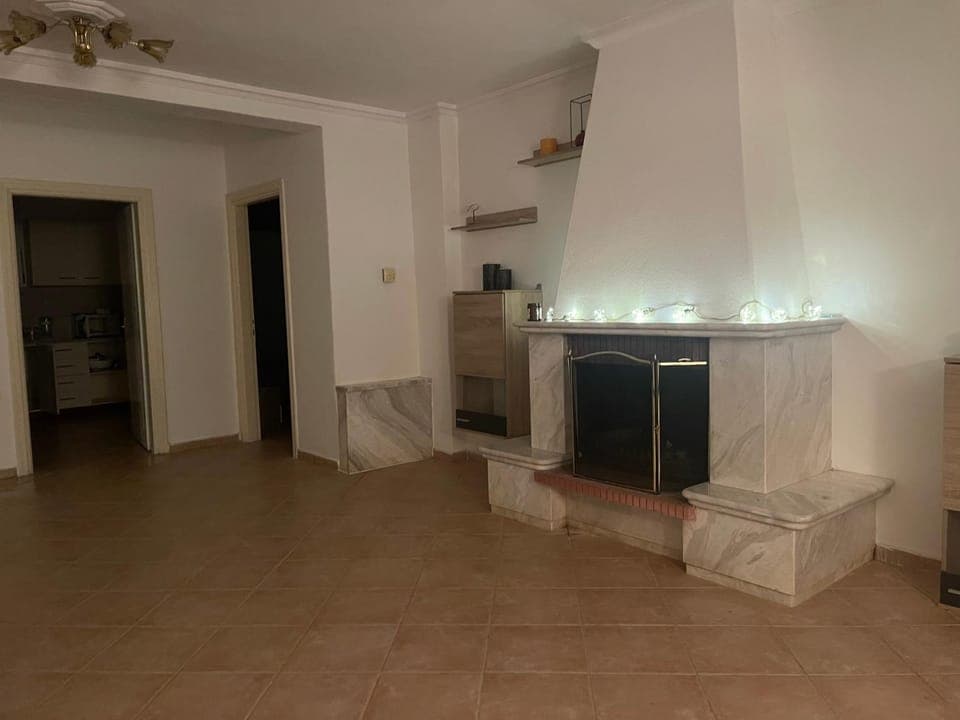 Living room, fireplace