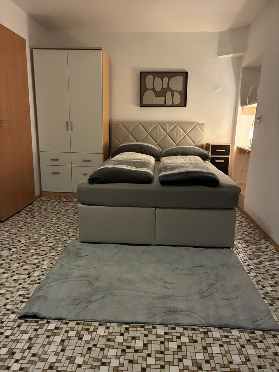 Bed, Photo of the whole room, Bedroom, wardrobe