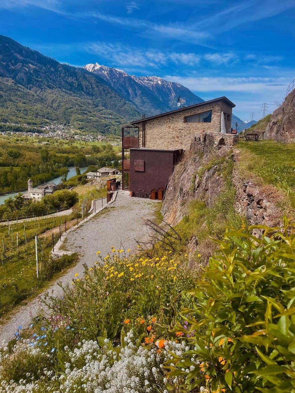 Property building, Spring, Natural landscape, Mountain view, Mountain view