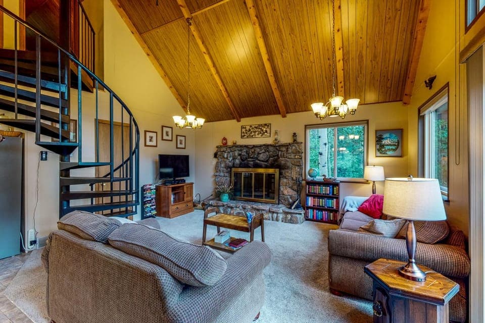 Deck & Mtn Views! Family A-Frame Cabin in Bailey Cabin in Bailey