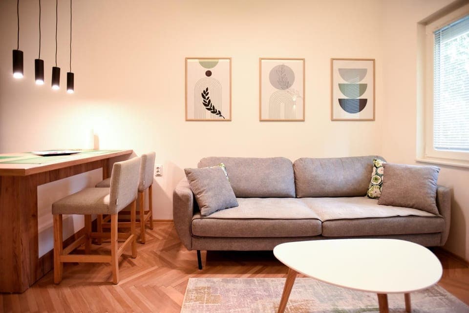 Living room, Seating area, Dining area