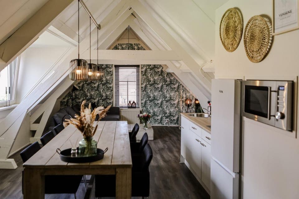 Kitchen or kitchenette, Dining area, oven, stove