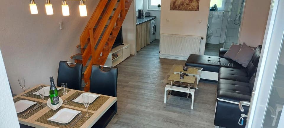 Living room, Seating area, Dining area