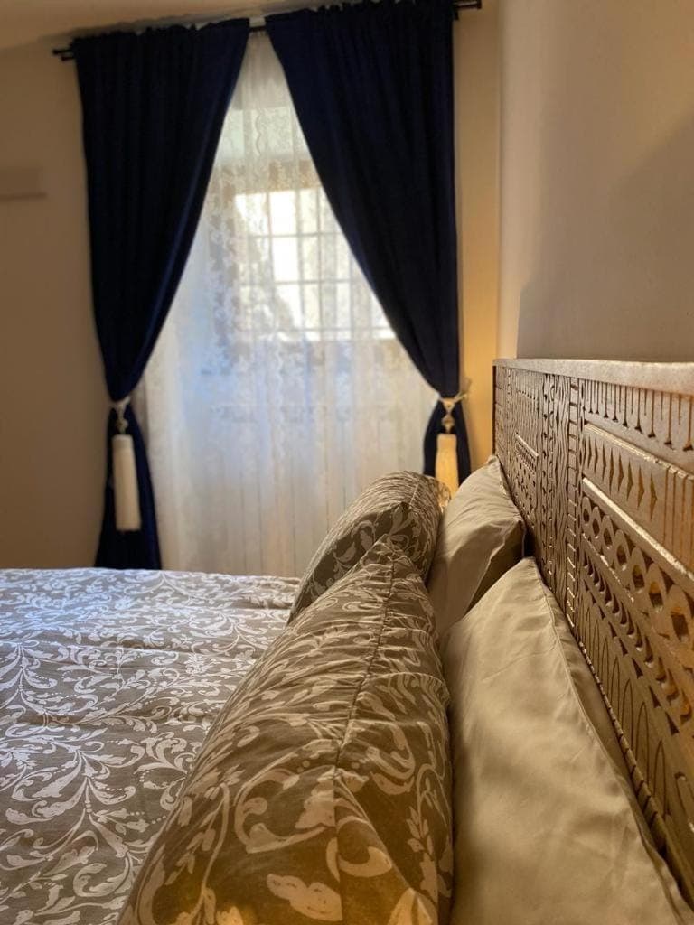 Bed, View (from property/room), Decorative detail, Bedroom