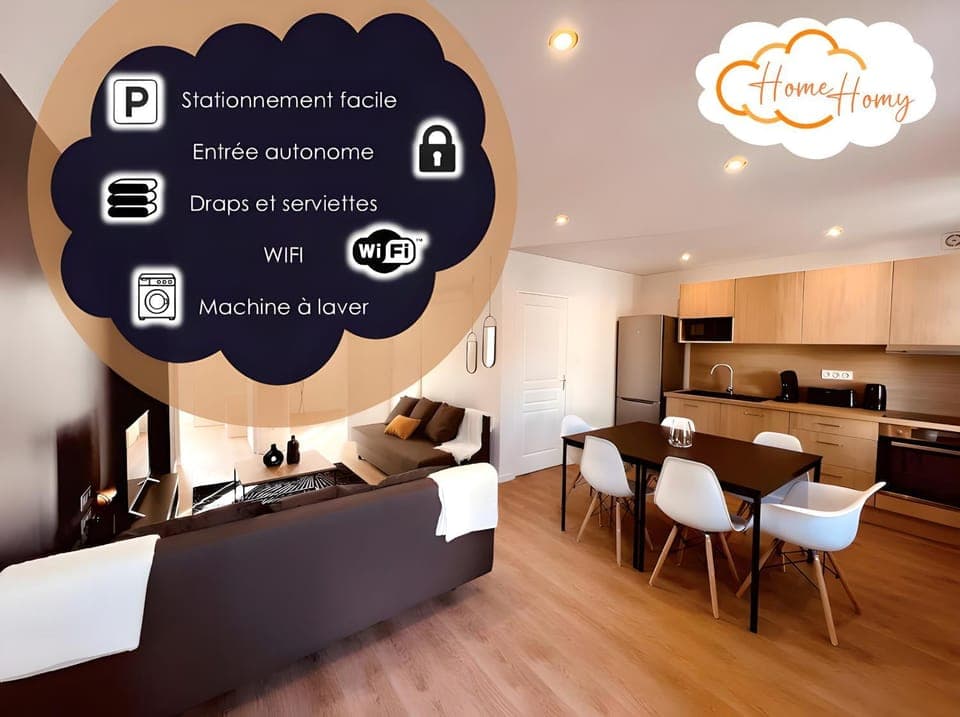 Property logo or sign, Kitchen or kitchenette, Living room, Seating area, Dining area, Text overlay, oven, pet friendly, stove