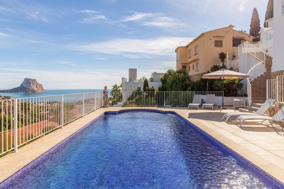 Property building, Living room, Swimming pool