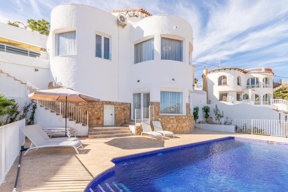 Property building, Living room, Swimming pool
