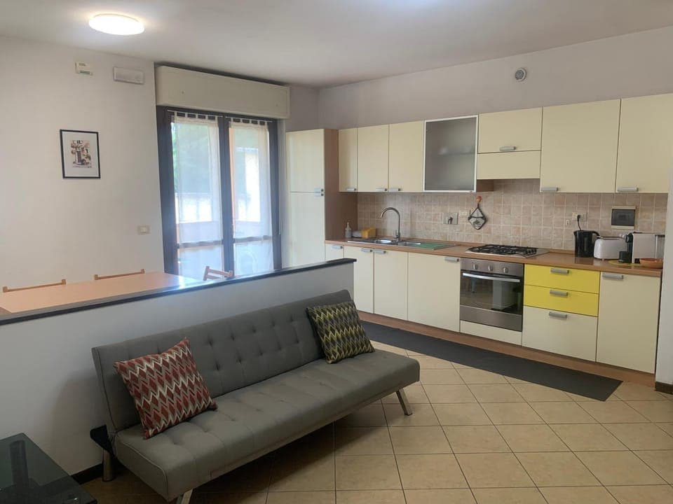 Living room, kitchen