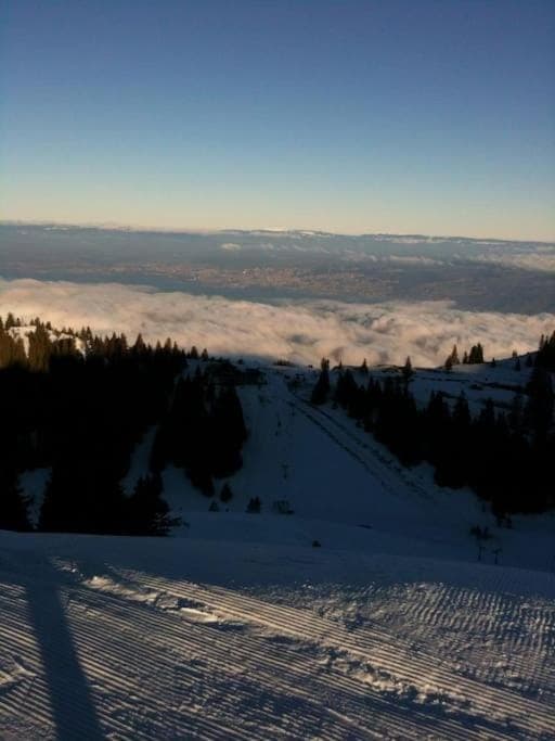 Day, Natural landscape, Winter, Mountain view