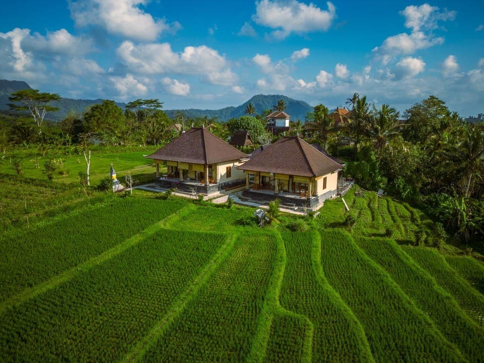 Property building, Spring, Day, Natural landscape, Garden, Garden view, Mountain view