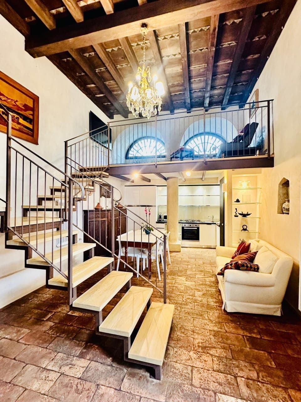 Kitchen or kitchenette, Living room, Dining area