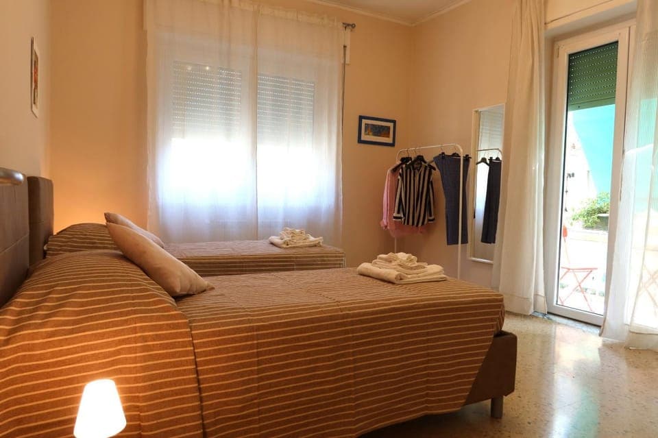 Bed, Photo of the whole room, Bedroom, towels, wardrobe