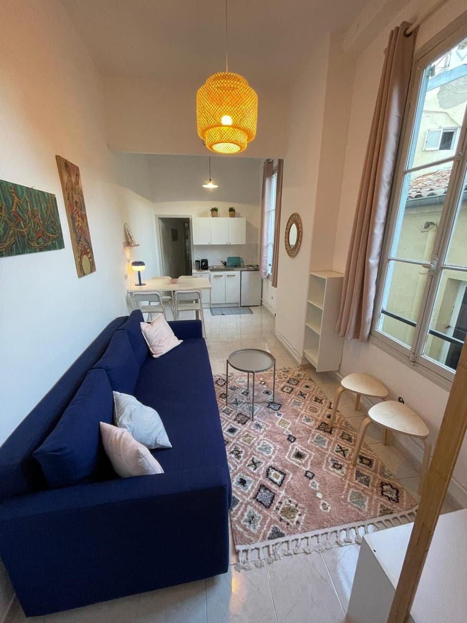 Kitchen or kitchenette, Living room, Dining area