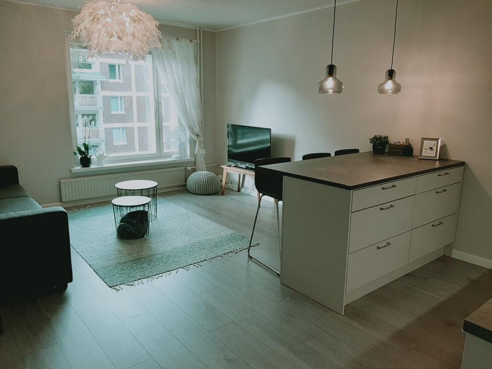 Living room, Seating area, Dining area