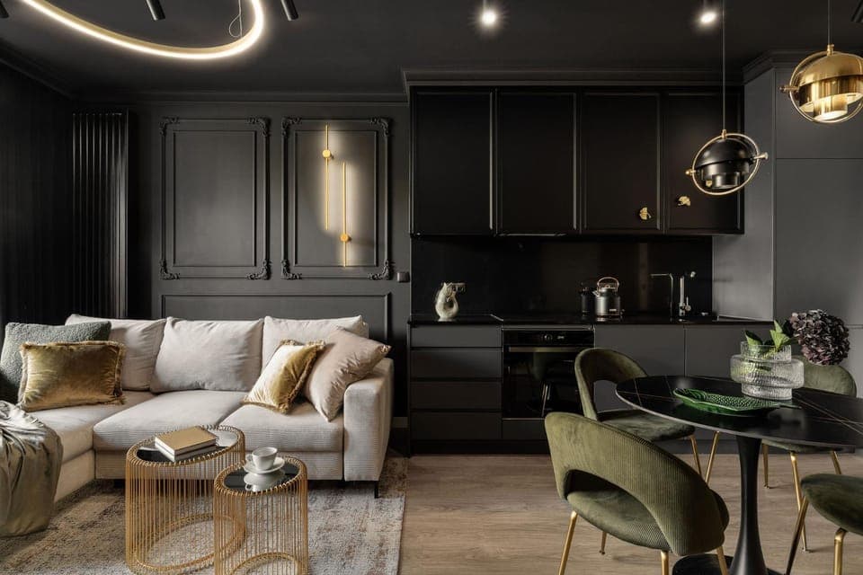 Living room, Seating area, Dining area