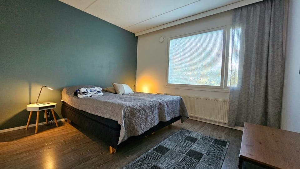 Tilava kaksio, saunalla ja sähköauton latauksella. Apartment in Finland