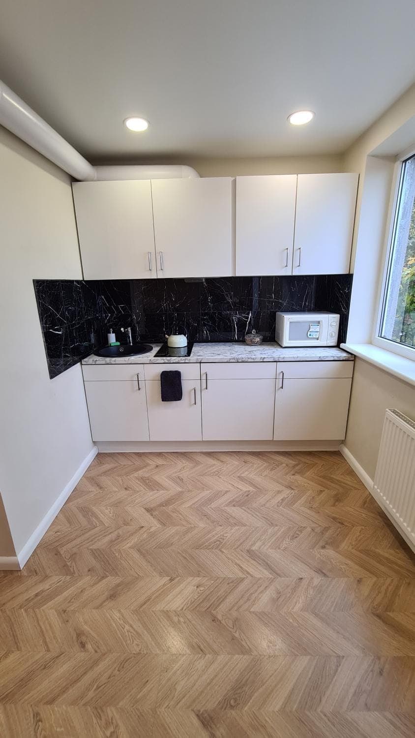 Kitchen or kitchenette, minibar