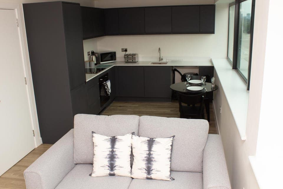 Kitchen or kitchenette, Living room