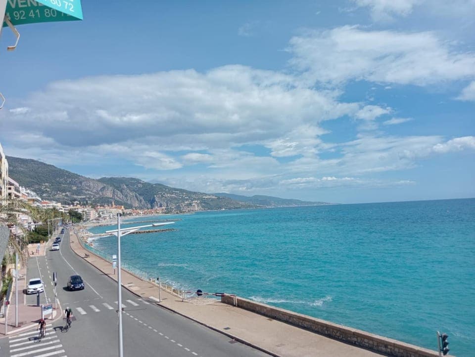 Beach, Mountain view, Sea view