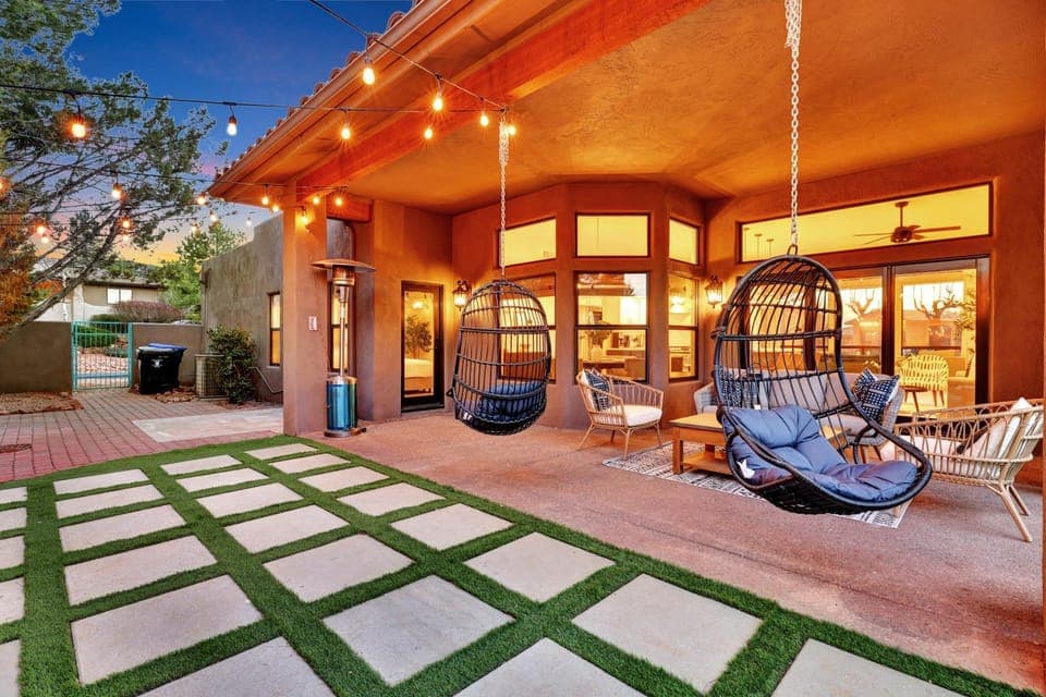 Property building, Patio, Seating area