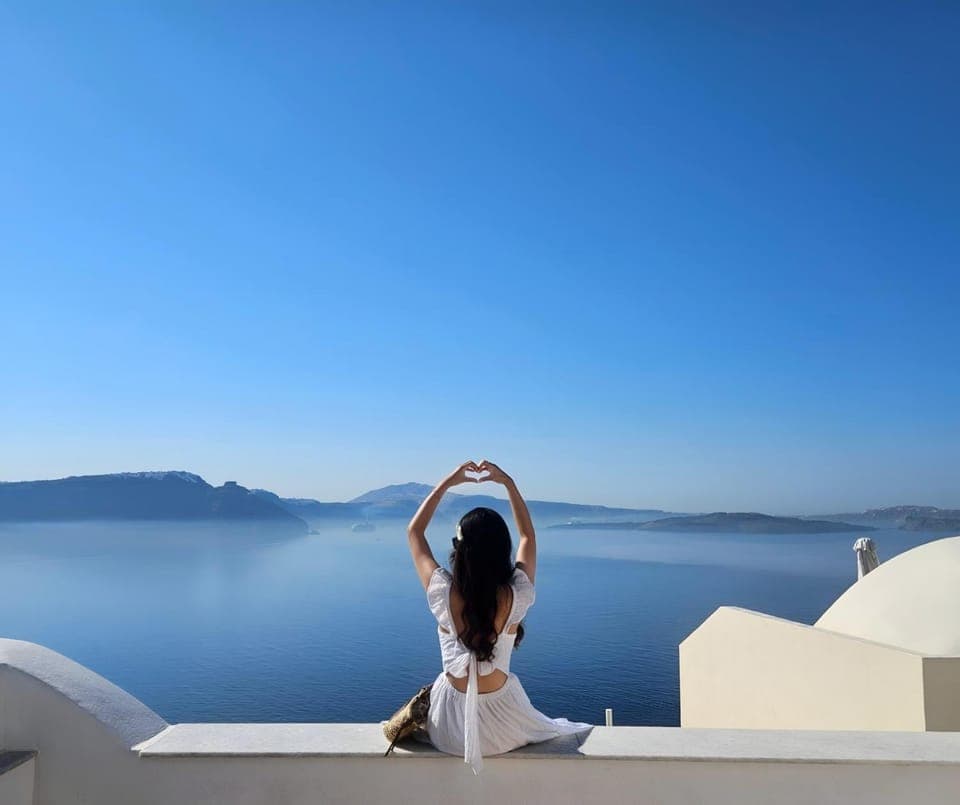 View (from property/room), Balcony/Terrace, Mountain view, Sea view