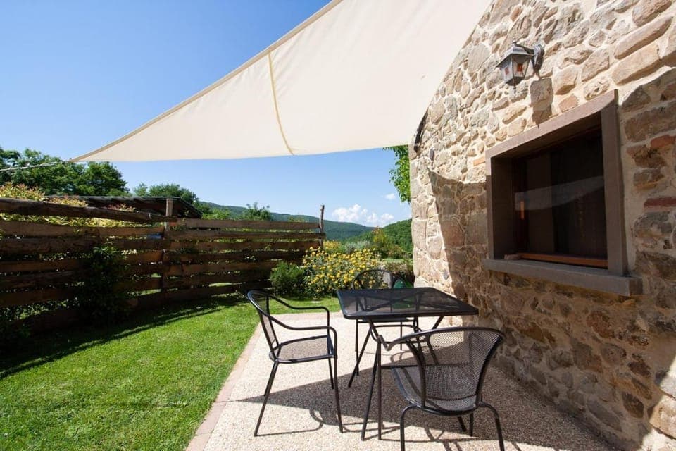 Patio, Spring, Dining area, Garden view, Mountain view