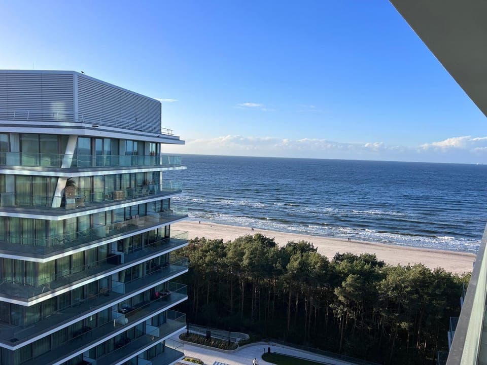 Property building, Nearby landmark, Natural landscape, View (from property/room), Balcony/Terrace, Beach, Sea view