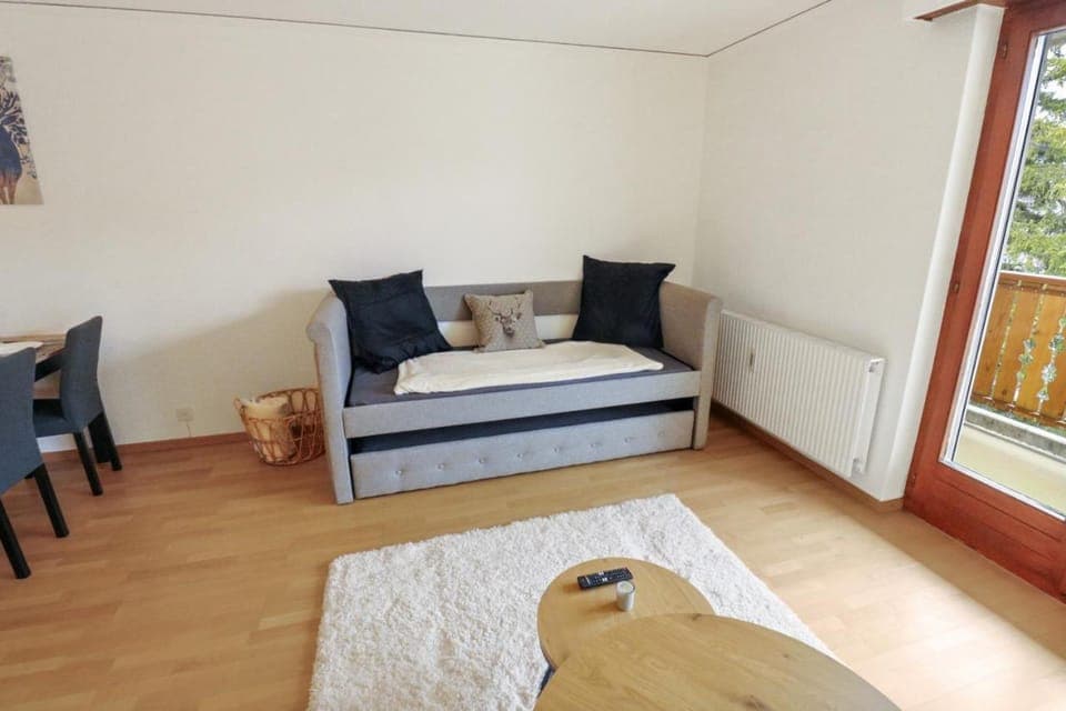 Bed, Living room, Photo of the whole room