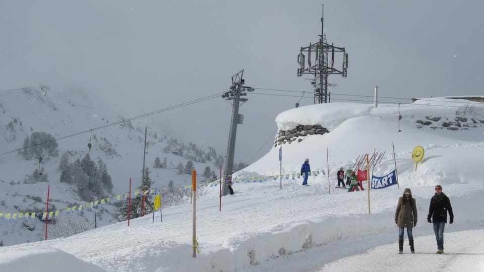 Neighbourhood, Winter, Skiing