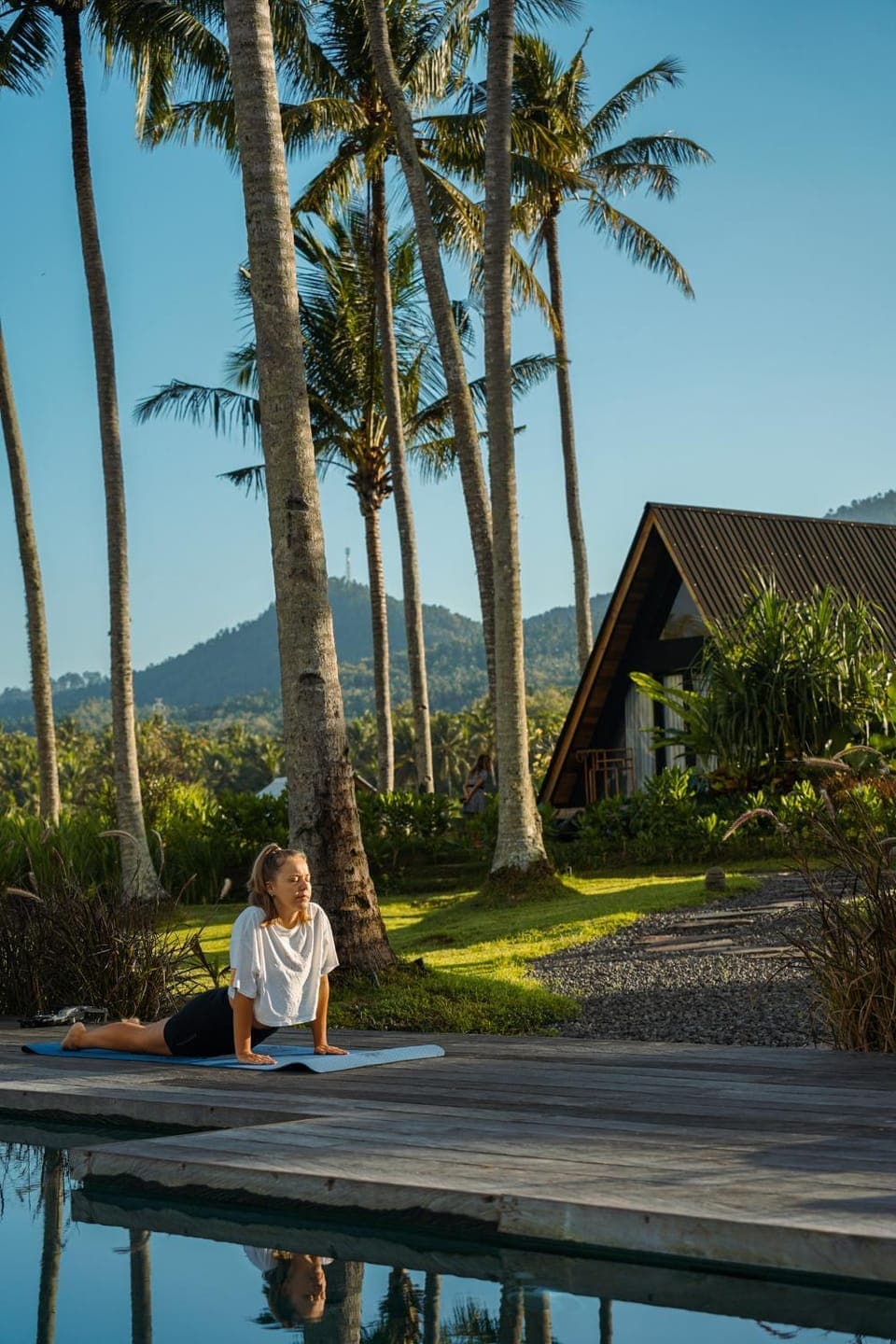 Day, Natural landscape, Garden view, Mountain view, Pool view