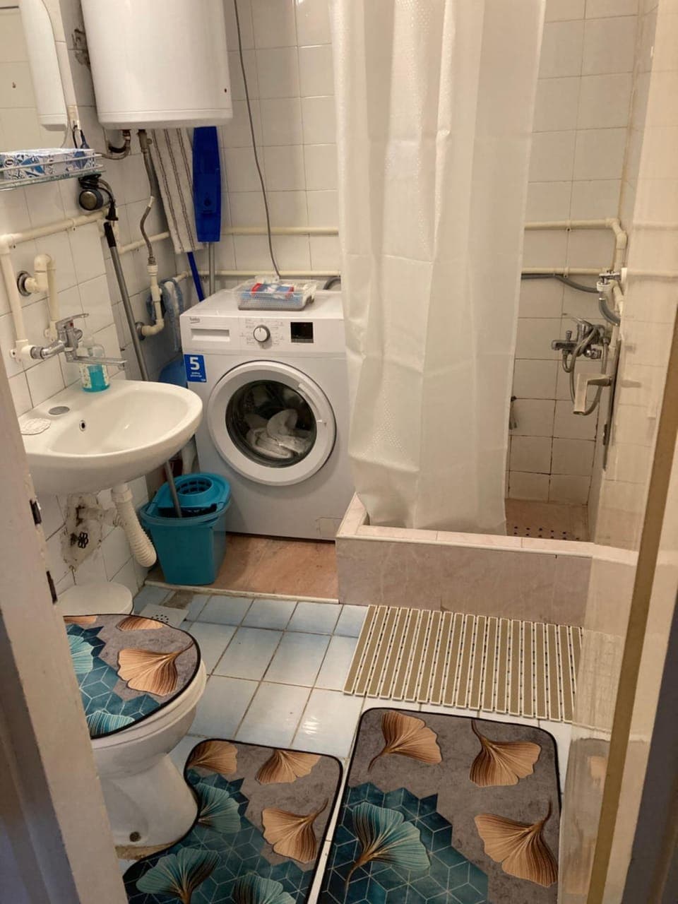 Shower, Toilet, Bathroom, washing machine