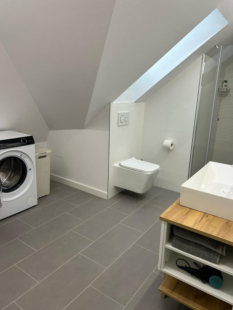 Toilet, Bathroom, washing machine, dryer