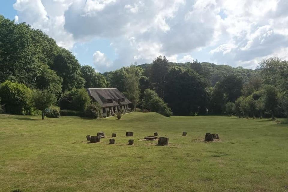 Natural landscape, Garden, Garden view