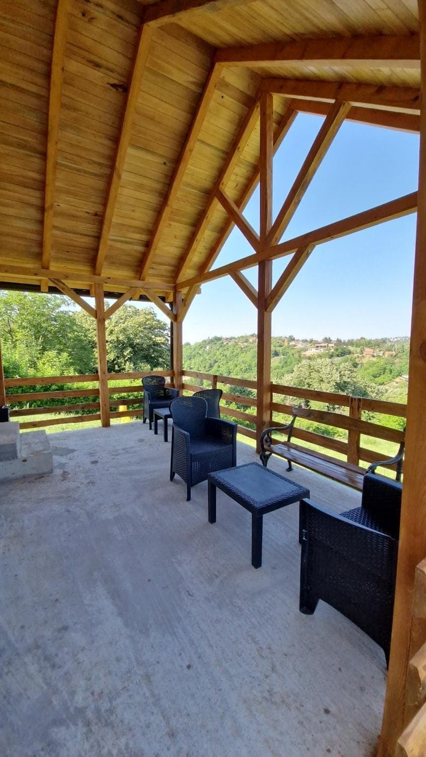 Patio, Day, Natural landscape, View (from property/room), Balcony/Terrace, Living room, Seating area, Mountain view