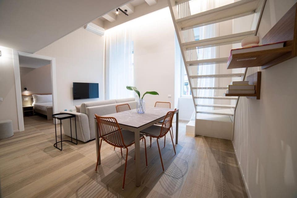 Living room, Seating area, Dining area