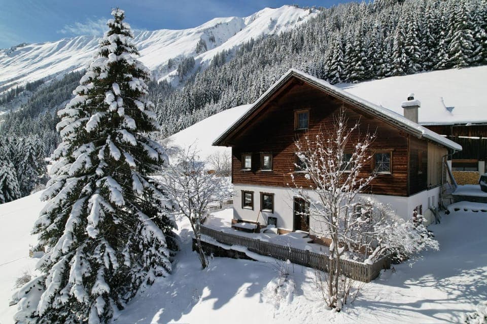 Property building, Natural landscape, Winter, Mountain view