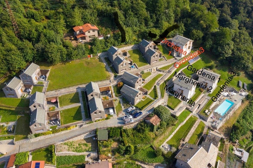 Natural landscape, Bird's eye view, Swimming pool