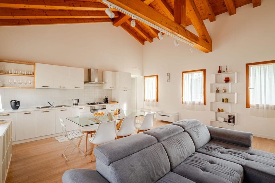 Living room, kitchen