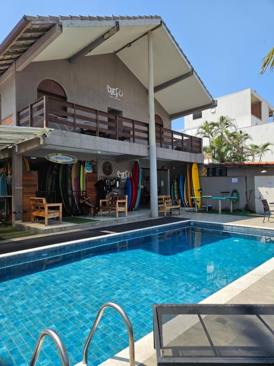 Property building, Pool view, Swimming pool, sunbed