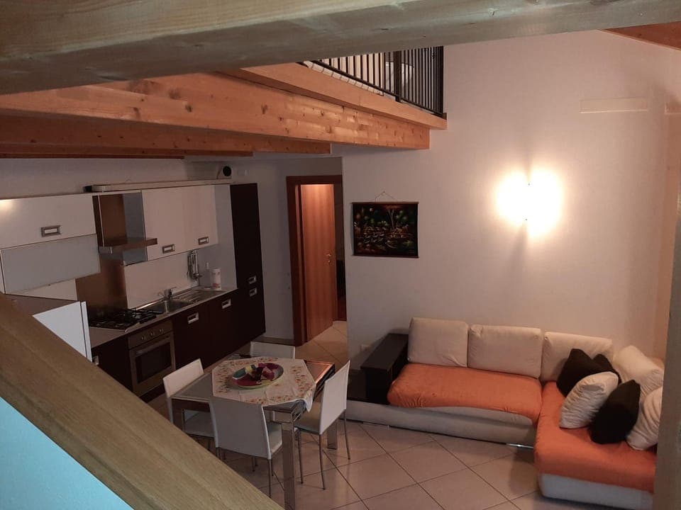 Kitchen or kitchenette, Living room, Dining area