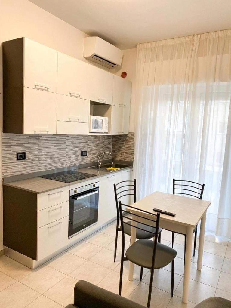 Kitchen or kitchenette, Living room, Dining area, dishwasher, minibar, pet friendly, stove