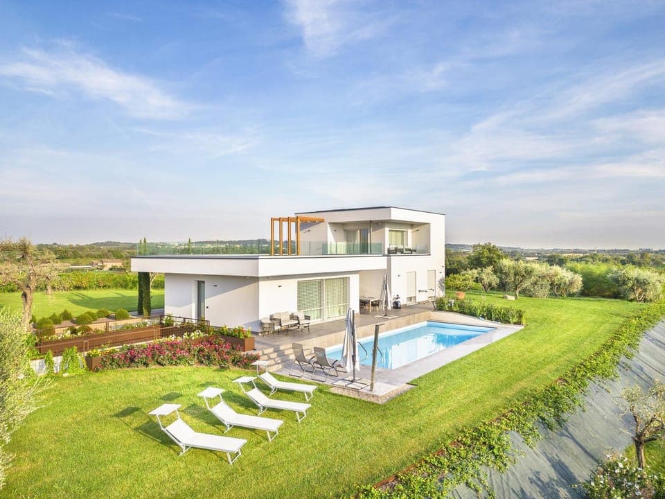 Property building, Living room, Swimming pool