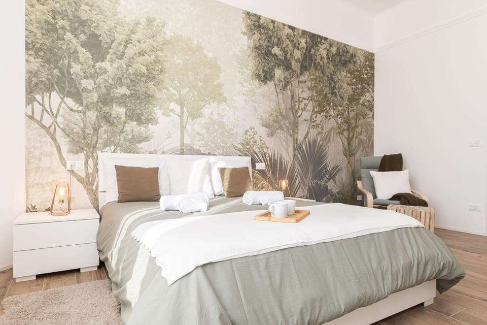 Bed, Bathroom, Photo of the whole room, Decorative detail, Decorative detail, Bedroom, internet, internet, towels, towels, air conditioner, air conditioner